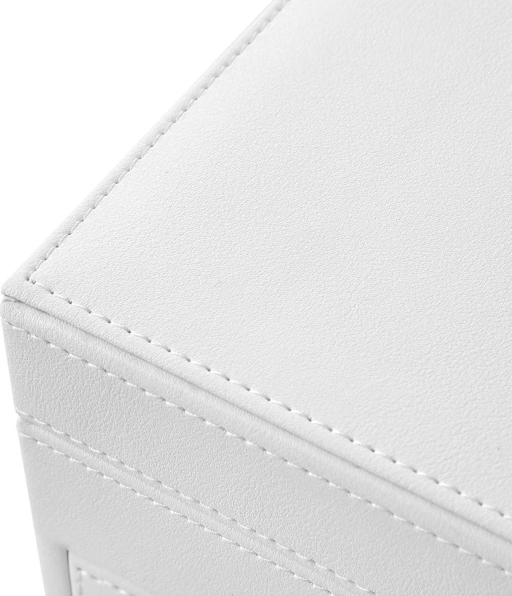 Soof & Tess Schmuckkästchen großes Schmuckkästchen 6 Ebenen mit 5 Schubladen Spiegel weiß -30,5 x 31,5 x 21,5 cm 3 Soof & Tess Schmuckkästchen großes Schmuckkästchen 6 Ebenen mit 5 Schubladen Spiegel weiß -30,5 x 31,5 x 21,5 cm