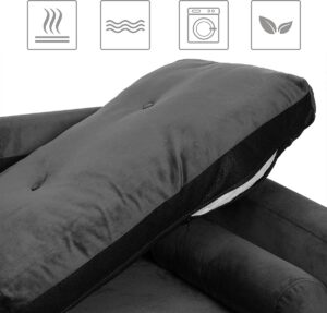 Soof & Tess 3-Sitzer Sofa - modern - Wohnzimmersofa - Metallrahmen - Holzbeine - grau - 190 x 82 x 84