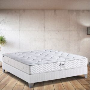 Soof&Tess - Gold Hybrid Matratze - Visco - 7 Zonen - Pocketvering - Stof met Aloë Vera - 160 x 200 cm