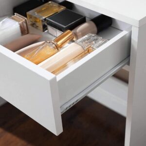 Soof & Tess - Schminktisch mit Beleuchtung & 2 Schubladen - Styling-Tisch für Beauty & Make-up - Professionelle Kosmetikaufbewahrung & Organisation - Hochwertige Verarbeitung