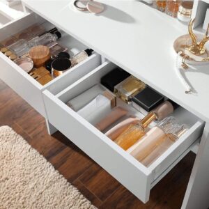 Soof & Tess - Schminktisch mit Beleuchtung & 2 Schubladen - Styling-Tisch für Beauty & Make-up - Professionelle Kosmetikaufbewahrung & Organisation - Hochwertige Verarbeitung