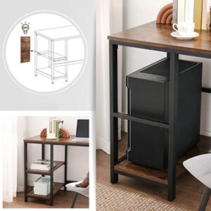 Vasagle - Schreibtisch - Computertisch - Vintage - Schwarz