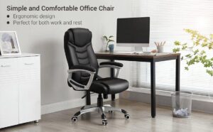 Soof & Tess Luxury Design Manager Bürostuhl - Ergonomischer Chefsessel - Kunstleder - Heavy Duty