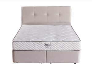 Soof&Tess - Gold Hybrid Matratze - Visco - 7 Zonen - Pocketvering - Stof met Aloë Vera - 160 x 200 cm