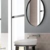Soph&Tess Spiegel - Luxus-Spiegel - Badezimmer-Spiegel - Modern - Schwarz - Rund - Ø 61 cm