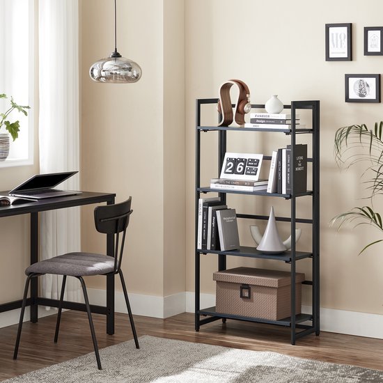 BM Living – Vintage Kleiderschrank mit 4 Fachböden – Mehrzweck-Bücherregale 2 BM Living - Vintage Kleiderschrank mit 4 Fachböden - Mehrzweck-Bücherregale