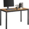Soof & Tess Schreibtisch Eiche - Computertisch Schwarz/Honigbraun - Schreibtische 120 x 76 x 60