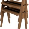 Soof & Tess Couchtisch - Beistelltisch - Modern - Beistelltisch - Braun - Nachttisch - 3er Set