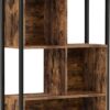 Soof & Tess - Bücherregal - Kleiderschrank - Industriell - Vintage - Holz - Metall - Braun/schwarz - 74x29.6x154.5