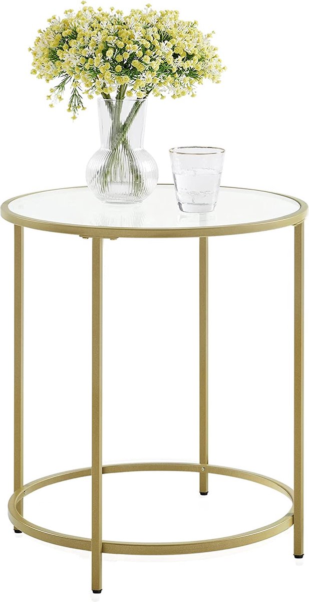 Soph & Tess Couchtisch - Beistelltisch - ⌀50cm - Beistelltisch gold - Beistelltisch industrial - Beistelltisch rund - Couchtische rund 1 Soph & Tess Couchtisch - Beistelltisch - ⌀50cm - Beistelltisch gold - Beistelltisch industrial - Beistelltisch rund - Couchtische rund
