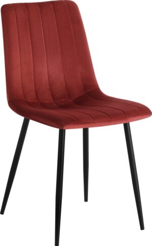 Soof & Tess - Esszimmerstuhl Pescara - 2er Set - Metallbeine - Modernes Design - Elegante Samtpolsterung