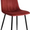 Soof & Tess - Esszimmerstuhl Pescara - 6er Set - Metallbeine - Modernes Design - Elegante Samtpolsterung
