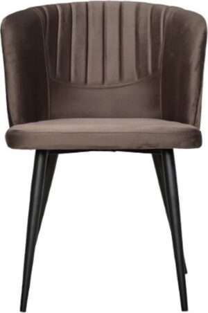 Siena Esszimmerstuhl - Samt - Industrial - Mit Armlehne - Easy Clean Fabrics - Hohe Qualität