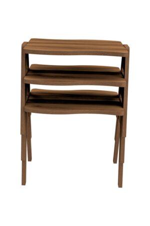 Soof & Tess Couchtisch - Beistelltisch - Modern - Beistelltisch - Braun - Nachttisch - 3er Set