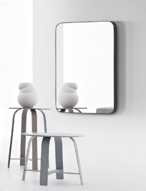 Soof & Tess Spiegel - Luxus-Spiegel - Badezimmer-Spiegel - Modern - Schwarz - 75x50 cm