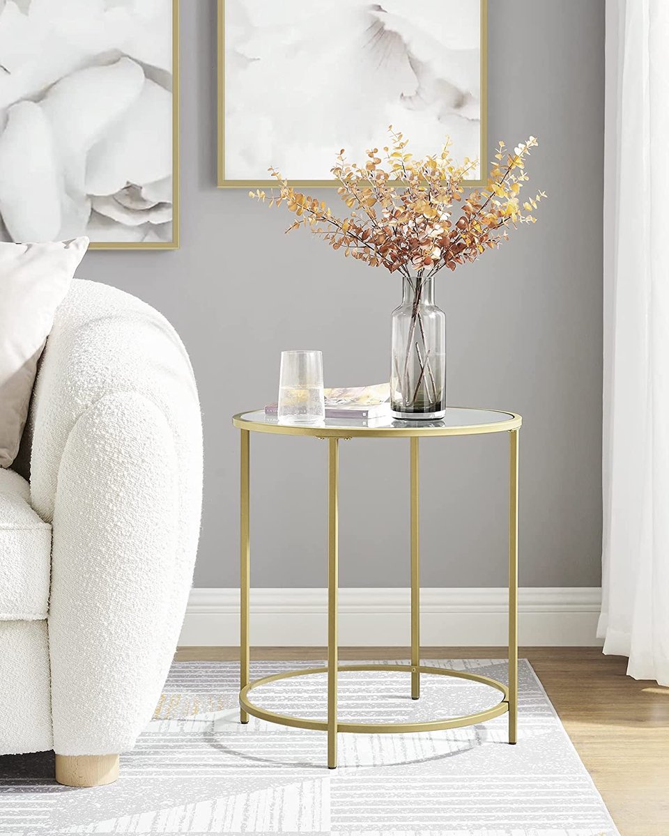 Soph & Tess Couchtisch – Beistelltisch – ⌀50cm – Beistelltisch gold – Beistelltisch industrial – Beistelltisch rund – Couchtische rund 2 Soph & Tess Couchtisch - Beistelltisch - ⌀50cm - Beistelltisch gold - Beistelltisch industrial - Beistelltisch rund - Couchtische rund