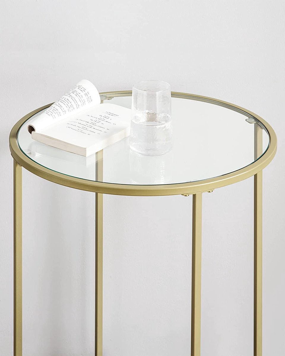 Soph & Tess Couchtisch – Beistelltisch – ⌀50cm – Beistelltisch gold – Beistelltisch industrial – Beistelltisch rund – Couchtische rund 4 Soph & Tess Couchtisch - Beistelltisch - ⌀50cm - Beistelltisch gold - Beistelltisch industrial - Beistelltisch rund - Couchtische rund