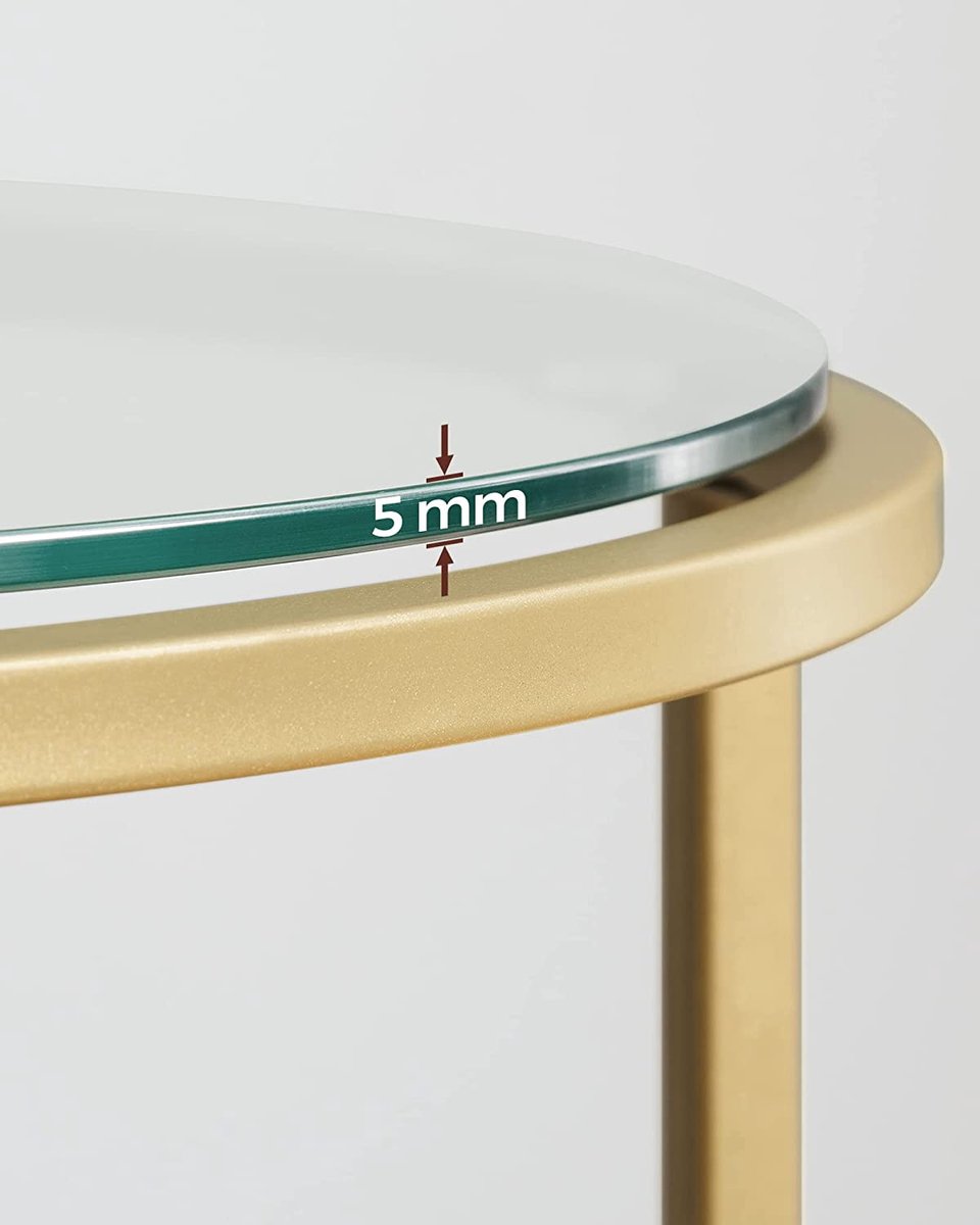 Soph & Tess Couchtisch – Beistelltisch – ⌀50cm – Beistelltisch gold – Beistelltisch industrial – Beistelltisch rund – Couchtische rund 6 Soph & Tess Couchtisch - Beistelltisch - ⌀50cm - Beistelltisch gold - Beistelltisch industrial - Beistelltisch rund - Couchtische rund
