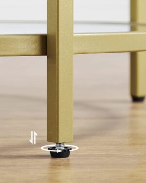 Soph & Tess Couchtisch - Beistelltisch - ⌀50cm - Beistelltisch gold - Beistelltisch industrial - Beistelltisch rund - Couchtische rund